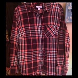 💖SOLD💖 Ava and Viv flannel shirt, size 1X, EUC